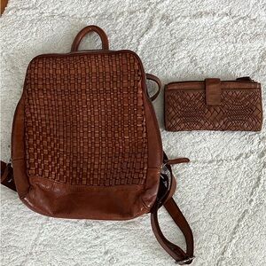 Vilenca Holland | genuine leather backpack and wallet set